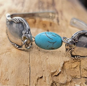 The stone is a Blue Howlite